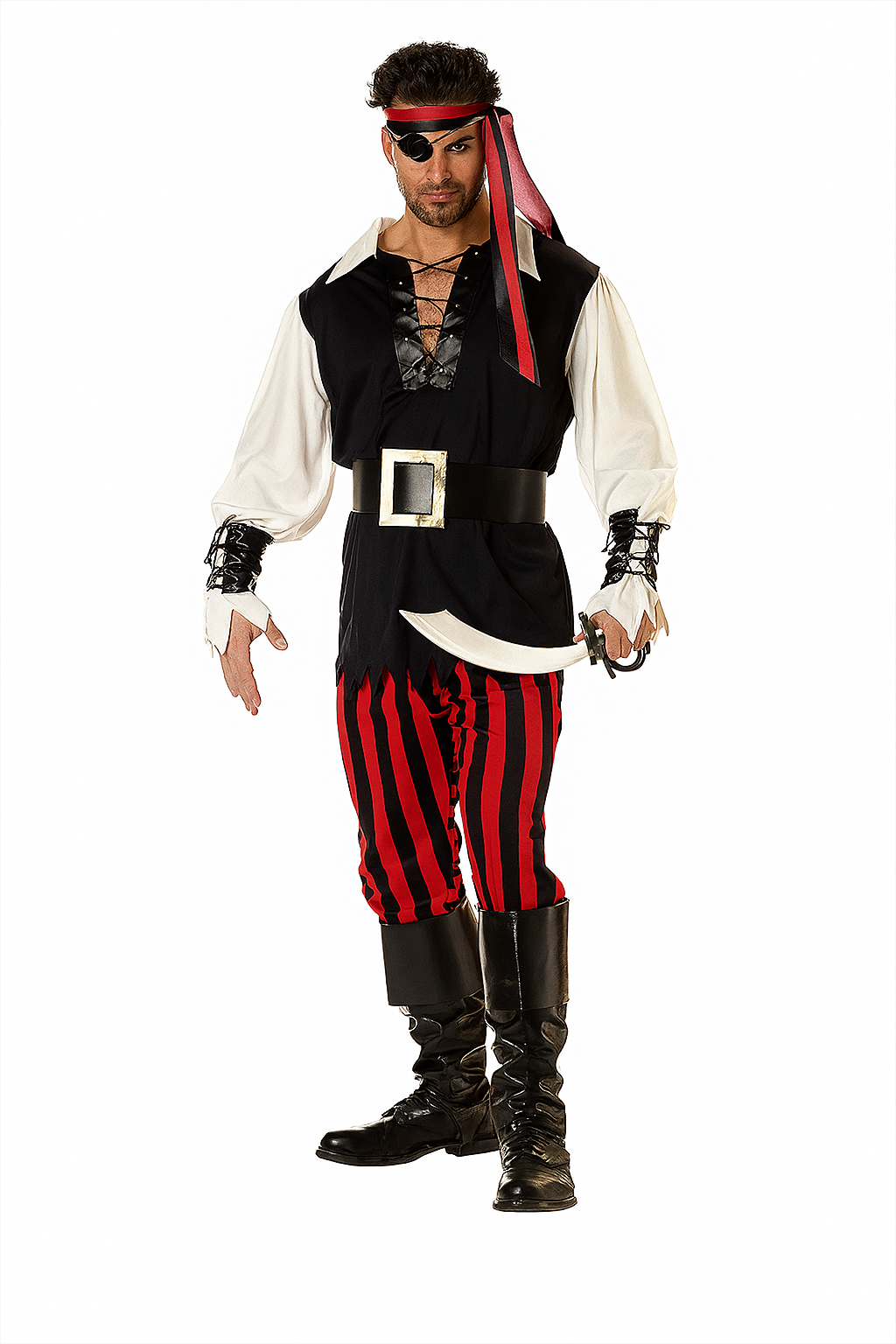 Disfraz Pirata Cara Cortada