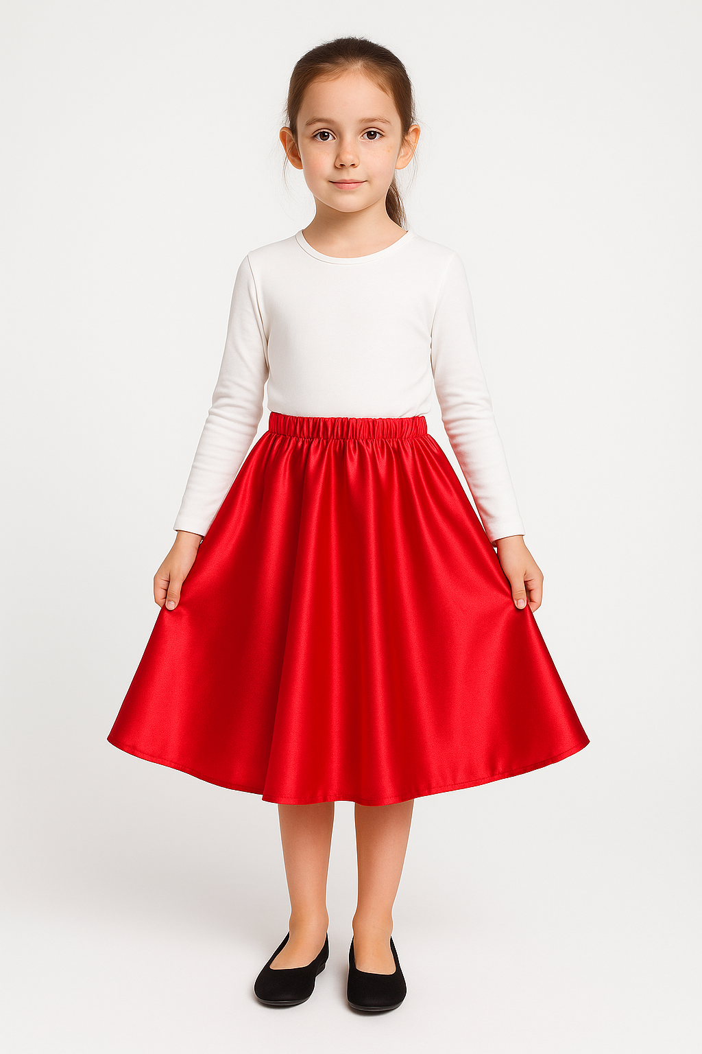 Falda Plato Roja