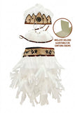 Traje Blanco de Plumas Pascuense Tubo