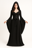 Disfraz Vestido Negro con Capucha