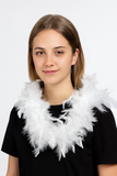 Boa de Plumas Blanca